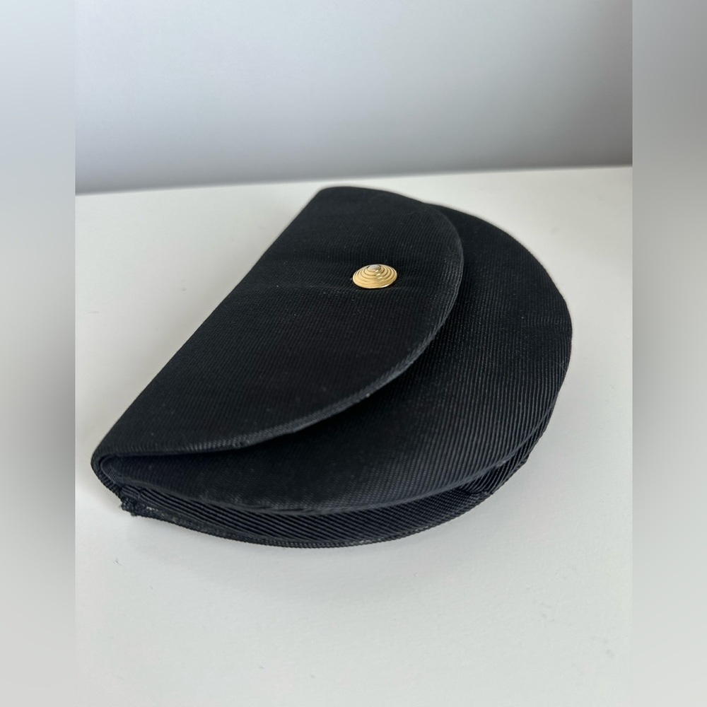 Sothy's Paris Elegant Black Clutch with Gold Accent - Picture 7 of 8